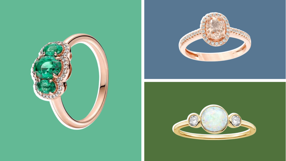 Shop non-traditional engagement rings that ring in under $1,000.