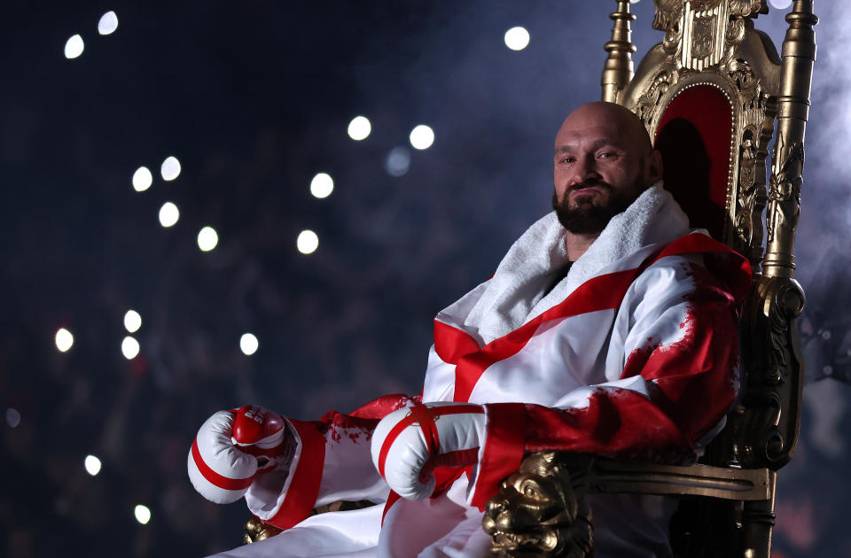 Tyson Fury se retiró en abril, pero no ha dejado de especular sobre posibles regresos. (Julian Finney/Getty Images)