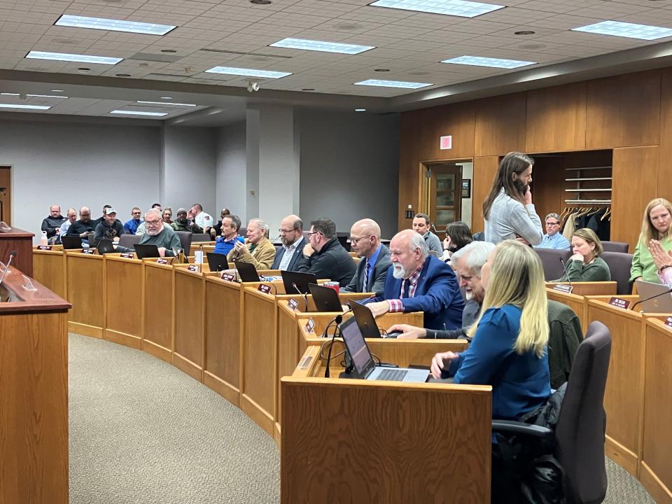 The Green Bay City Council at its Feb. 6 meeting at City Hall in Green Bay.