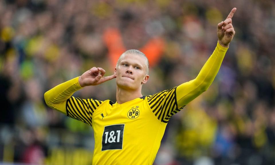 Erling Haaland scored a penalty against Mainz (Martin Meissner/AP) (AP)