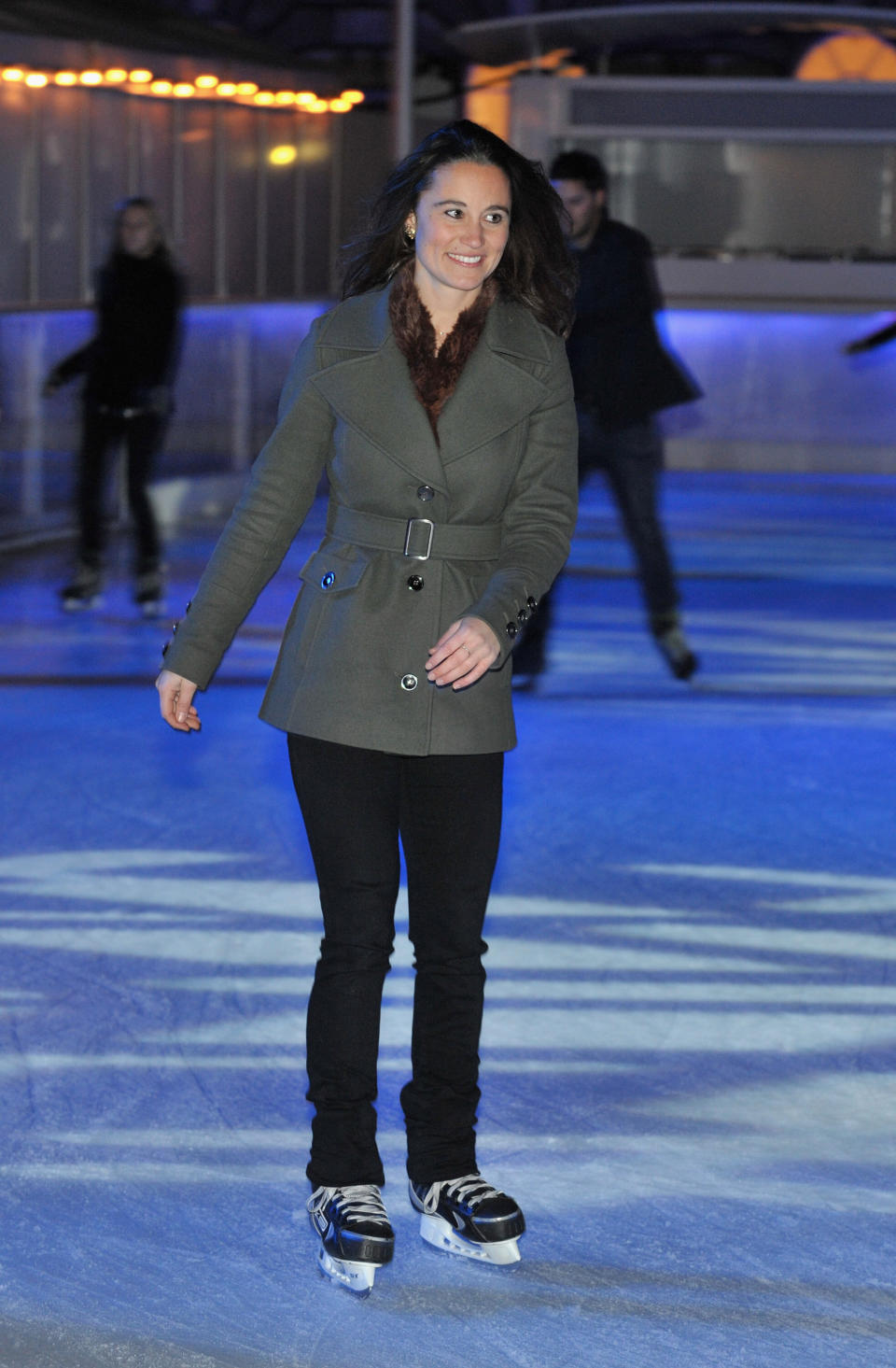 Middleton skates at Somerset House during a London event presented by Tiffany &amp; Co. on Nov. 22, 2010.