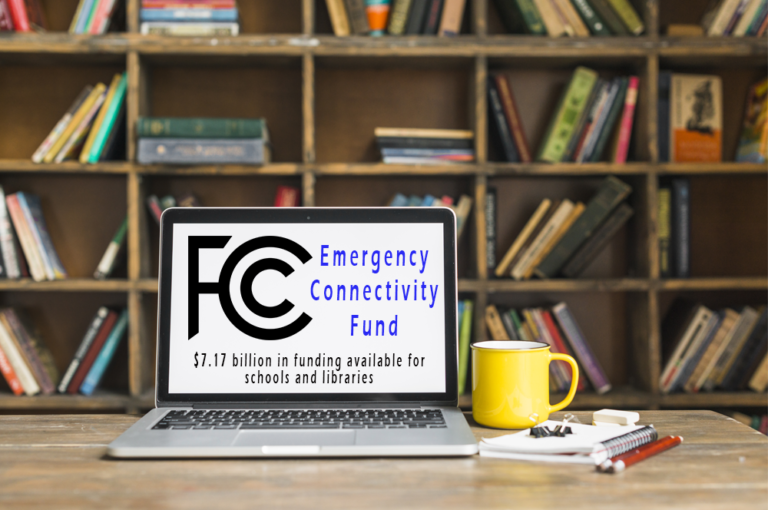 The library system received money for the laptops from the Emergency Connectivity Fund.