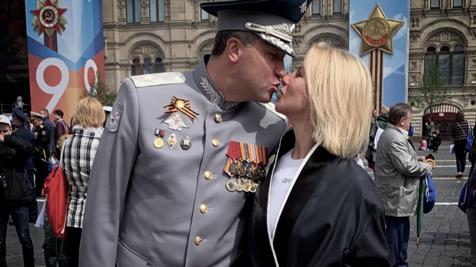 Russia's Deputy Defense Minister Timur Ivanov is seen with his ex-wife Svetlana Maniovich, in an image from Maniovich's Instagram. - Zakharova Sveta/Instagram