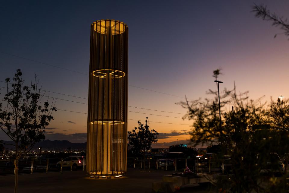 The Grand Candela memorial in El Paso commemorates the victims and survivors of the Aug. 3, 2019 mass shooting. It was built in the busy shopping center were 23 people were killed and dozens of others were wounded by a racist gunman who was sentenced to 90 consecutive life sentences on Friday, July 7, in federal court in El Paso.