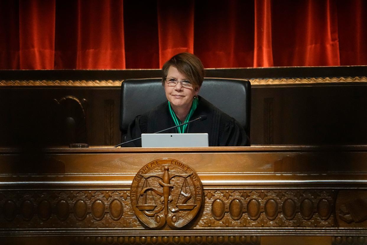 Ohio Supreme Court Chief Justice Sharon Kennedy and her six colleagues will review whether GOP-approved language will remain on the ballot for an abortion rights measure.