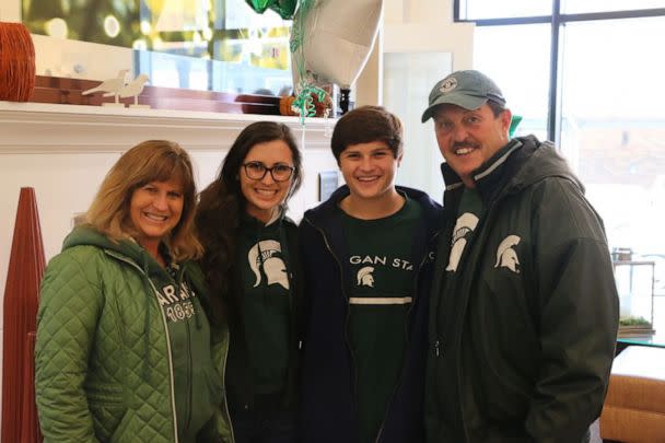 PHOTO: Nathan and Sylvia Harrell of Kansas City, Mo., pose with their children, Chad and Melanie, in an undated family photo. (Courtesy Nathan and Sylvia Harrell)