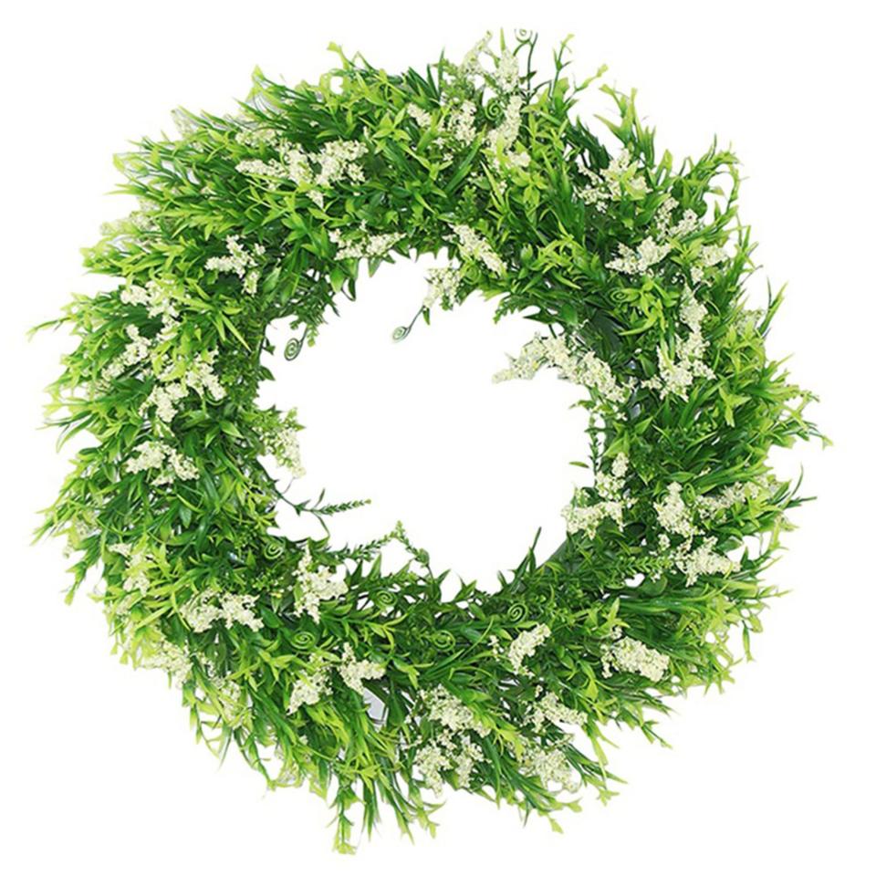 Summer Grass and White Lavender Wreath