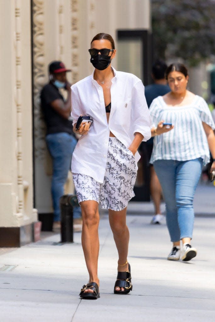 Irina Shayk out in New York, June 2021