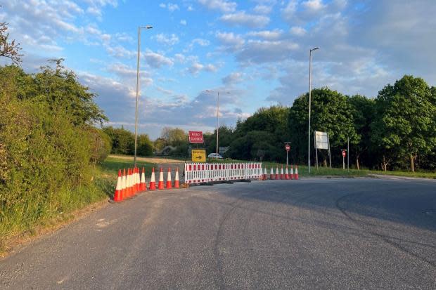 Council explains why Merlin Way sliproad onto the A419 had to close