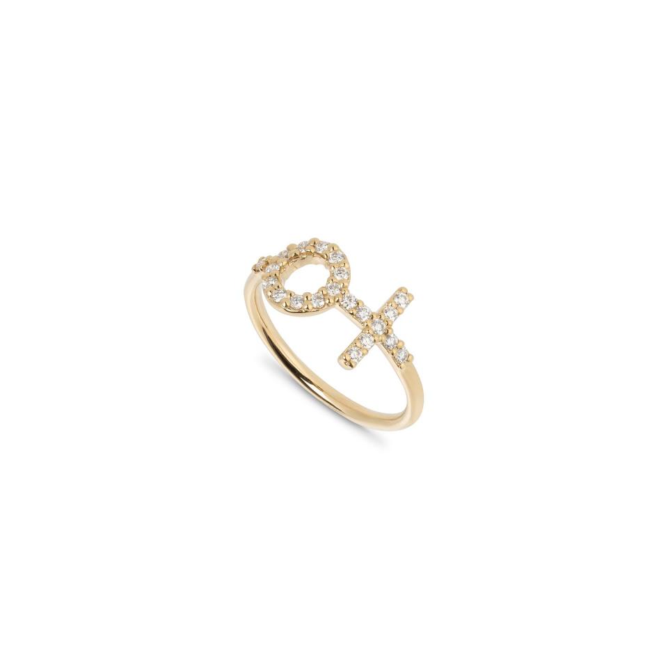 <p>The jewellery brand Matilde is supporting IWD by donating 10 per cent of all sales of their Deusa ring (Portuguese for “goddess”) to Plan International, a charity promoting equal opportunities across the world. </p><p> <a class="link " href="https://matildejewellery.com/pages/international-womens-day" rel="nofollow noopener" target="_blank" data-ylk="slk:SHOP HERE;elm:context_link;itc:0;sec:content-canvas">SHOP HERE</a> </p>