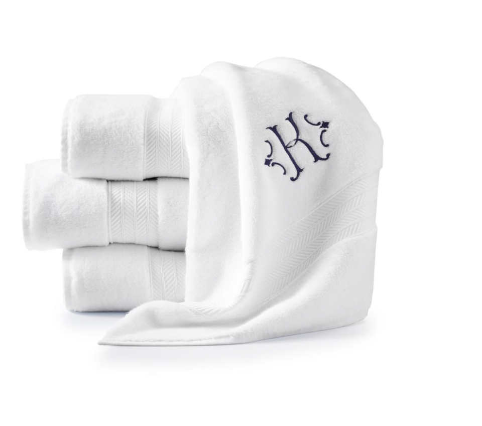 <p><a href="https://go.redirectingat.com?id=74968X1596630&url=https%3A%2F%2Fwww.markandgraham.com%2Fproducts%2Fturkish-hydro-cotton-bath-towel-white%2F&sref=https%3A%2F%2Fwww.housebeautiful.com%2Fshopping%2Fhome-accessories%2Fa60570229%2Ftaylor-swift-monogram-bath-towels%2F" rel="nofollow noopener" target="_blank" data-ylk="slk:Shop Now;elm:context_link;itc:0;sec:content-canvas" class="link ">Shop Now</a></p><p>Turkish Hydro Cotton Classic Bath Towel </p><p>Marks & Graham</p><p>$140.00</p>