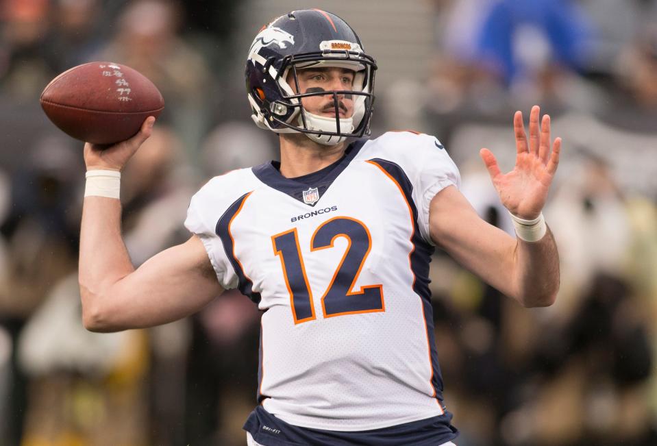 Paxton Lynch threw for 792 yards, four touchdowns and four interceptions, with a 76.7 passer rating while appearing in five NFL games.