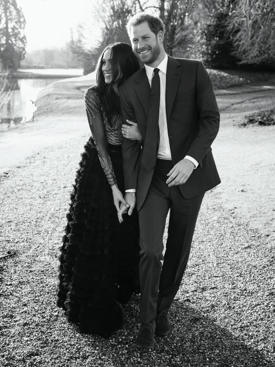 <p><a href="https://www.townandcountrymag.com/society/tradition/a14477448/prince-harry-meghan-markles-engagement-photos/" rel="nofollow noopener" target="_blank" data-ylk="slk:See every photo from their engagement shoot here.;elm:context_link;itc:0;sec:content-canvas" class="link ">See every photo from their engagement shoot here.</a></p>