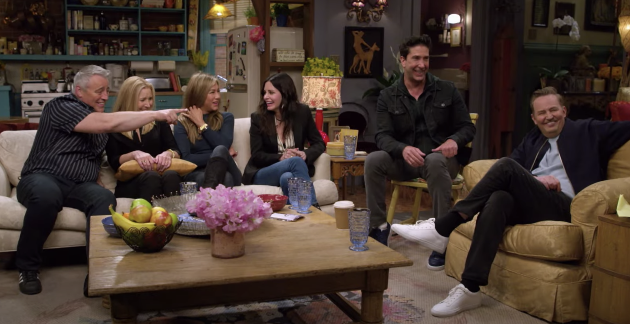 The cast of 'Friends' on the HBO Max reunion special (Photo: WarnerMedia/YouTube)