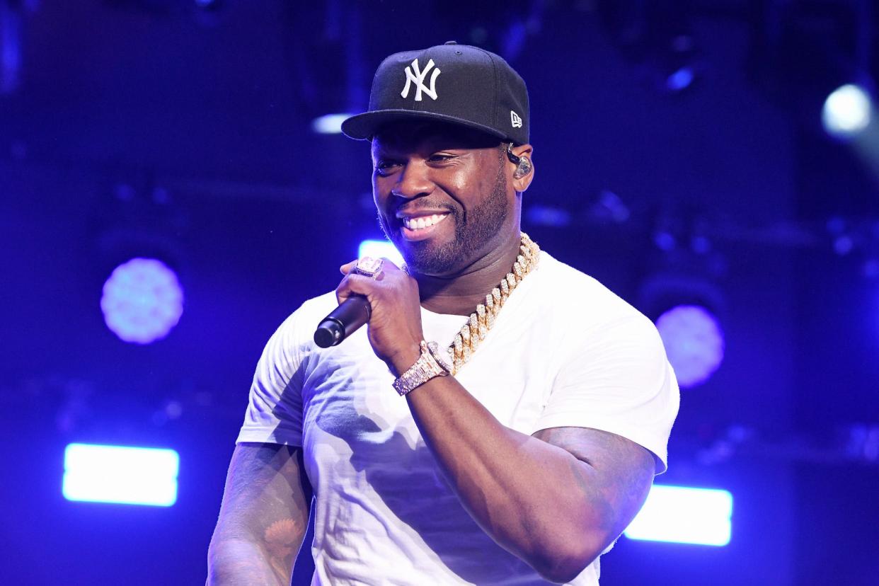 Curtis "50 Cent" Jackson performs onstage at STARZ Madison Square Garden "Power" Season 6 Red Carpet Premiere, Concert, and Party on August 20, 2019 in New York City.