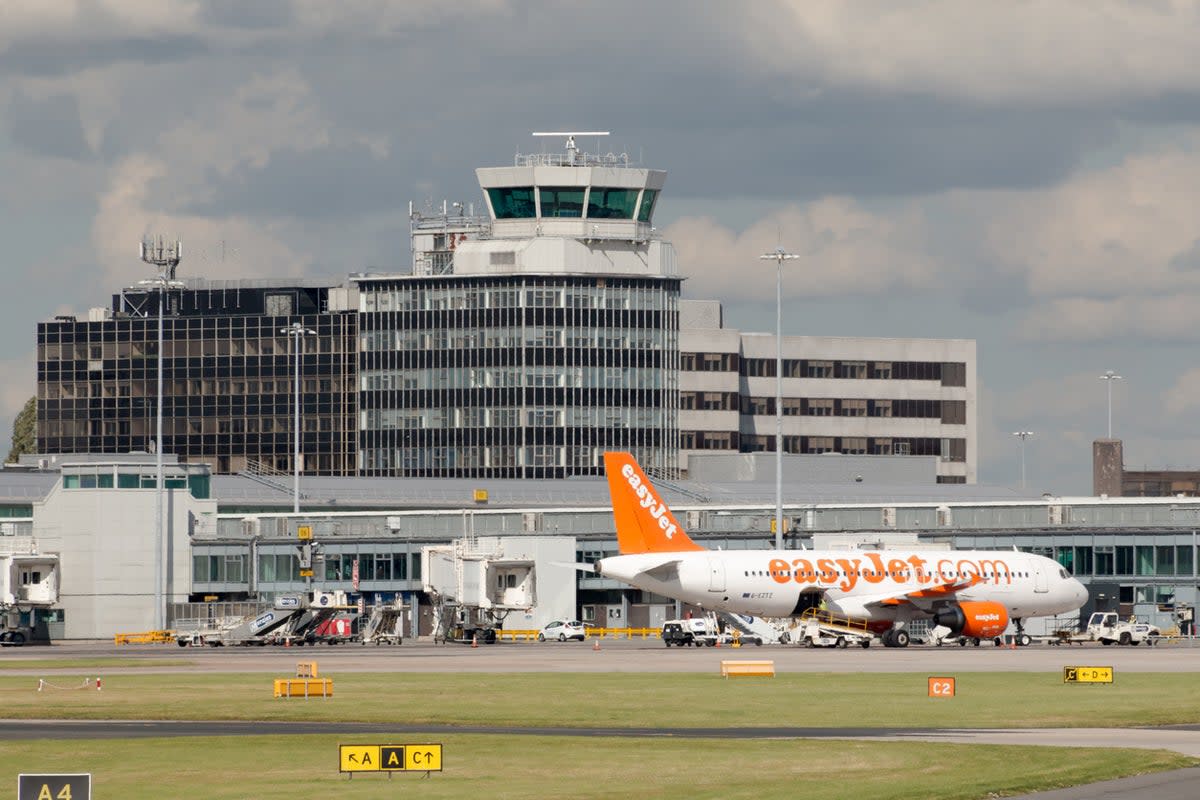 Local police met the aircraft at Manchester Airport’s Terminal 1  (Getty Images)