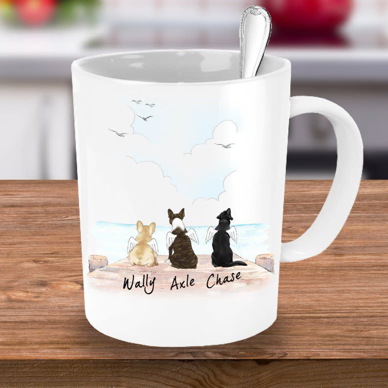 16) Personalized Dog Mug