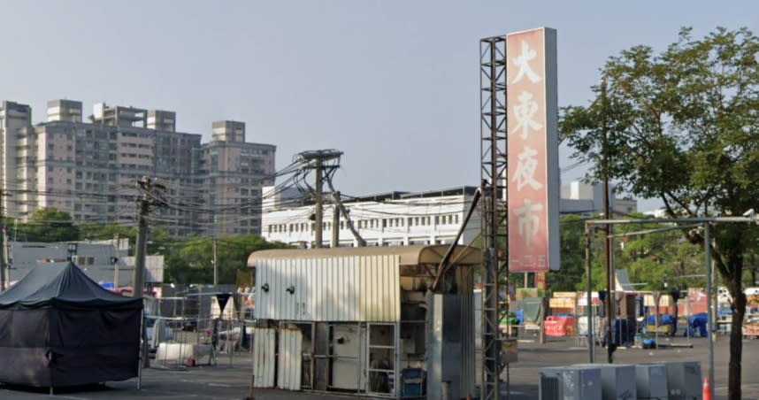 台南知名的大東夜市今年8月租約到期。（圖／翻攝自Google Map）