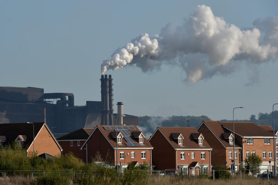 A view of the Tata Steel Plant in Scunthorpe, as fears about fresh job losses in the steel industry have been confirmed after Tata announced plans to cut 1,200 posts.