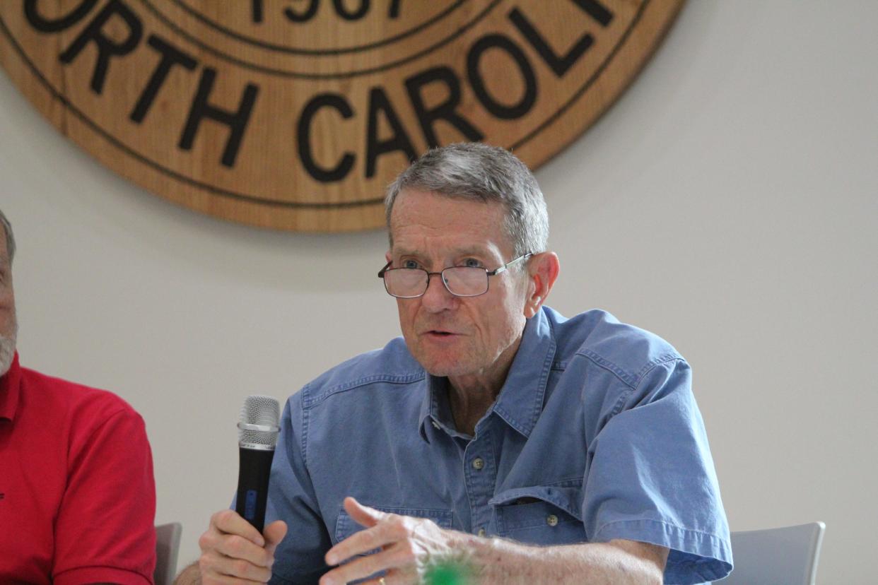 Commissioner Mason Blake led the round table discussion on May 19 at Montreat Town Hall.