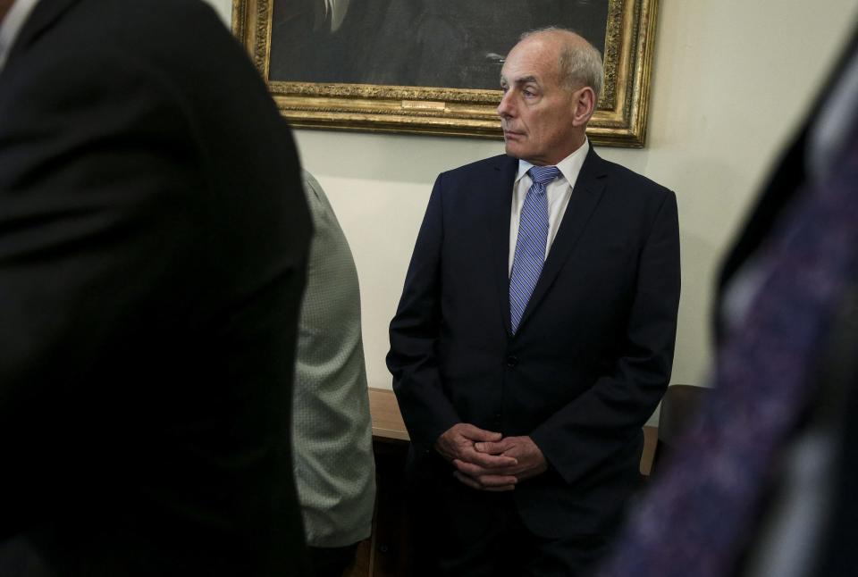 John Kelly in Cabinet meeting with President Trump