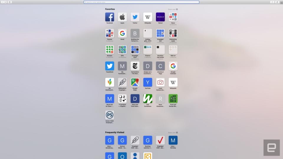 Safari in macOS Catalina