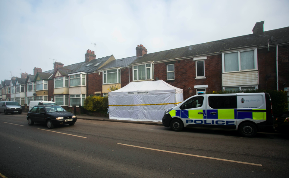 The prosecution revealed the victims were all killed in Exeter, Devon, just a couple of hours apart (SWNS)