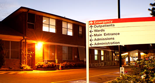 Ryde Hospital is pictured.