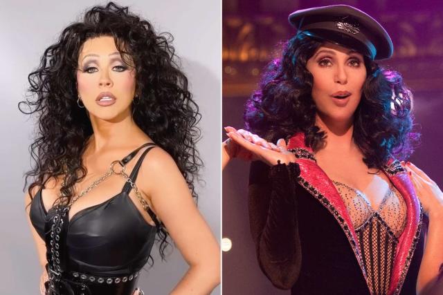 Christina Aguilera Wins Halloween Dressed as 'Burlesque' Co-Star Cher