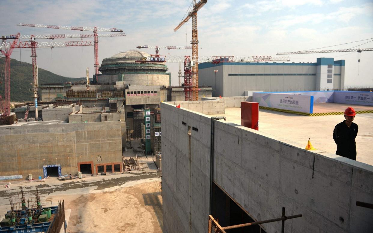 Taishan nuclear power station under construction in 2013
