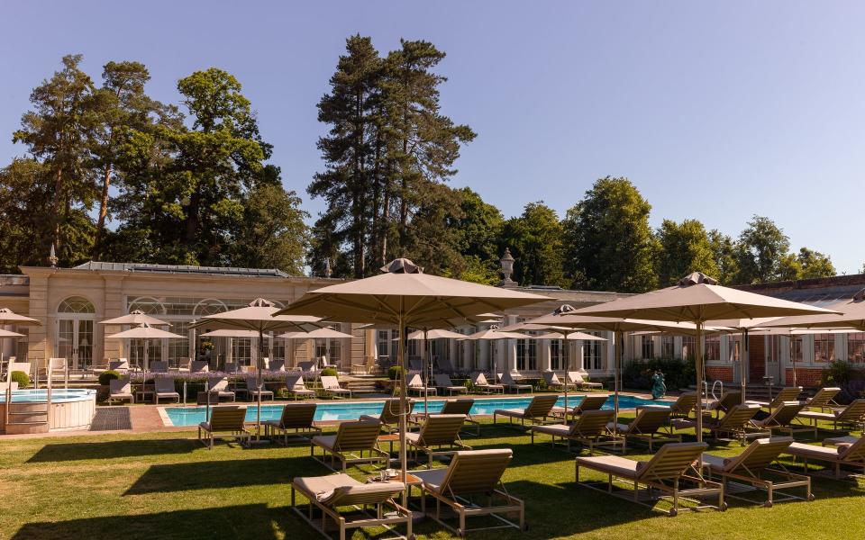 The outdoor pool at Cliveden Manor