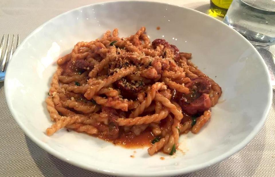 Fusilli With Red Wine Braised Octopus and Bone Marrow, Marea (New York, New York)