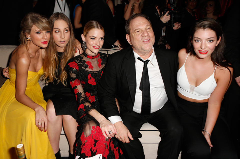 Taylor Swift, Este Haim, Jaime King, Harvey Weinstein, and Lorde