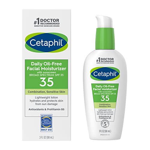 <p><strong>Cetaphil</strong></p><p>amazon.com</p><p><strong>$14.62</strong></p><p><a href="https://www.amazon.com/dp/B08LR42YZG?tag=syn-yahoo-20&ascsubtag=%5Bartid%7C2140.g.27332336%5Bsrc%7Cyahoo-us" rel="nofollow noopener" target="_blank" data-ylk="slk:Shop Now" class="link ">Shop Now</a></p><p>This Cetaphil Face Moisturizer is a dermatologist favorite. It's super lightweight, making it a great option if you tend to get oily throughout the day. It contains hyaluronic acid, so it gets the green light for people with sensitive skin.<br></p>