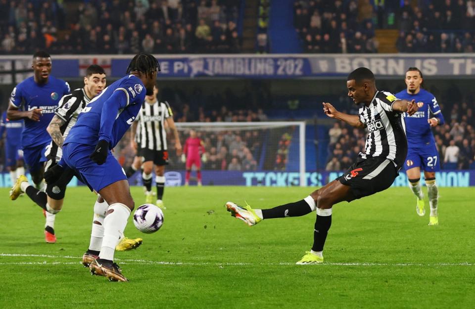 Alexander Isak scored in Newcastle’s defeat by Chelsea (Action Images via Reuters)