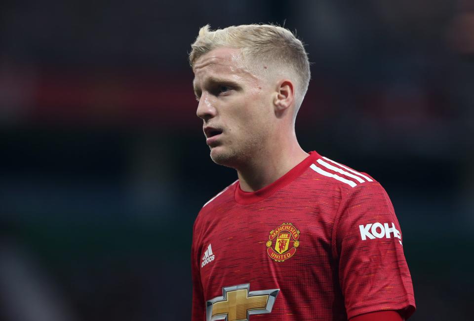 Manchester United midfielder Donny van de Beek (Manchester United via Getty Imag)