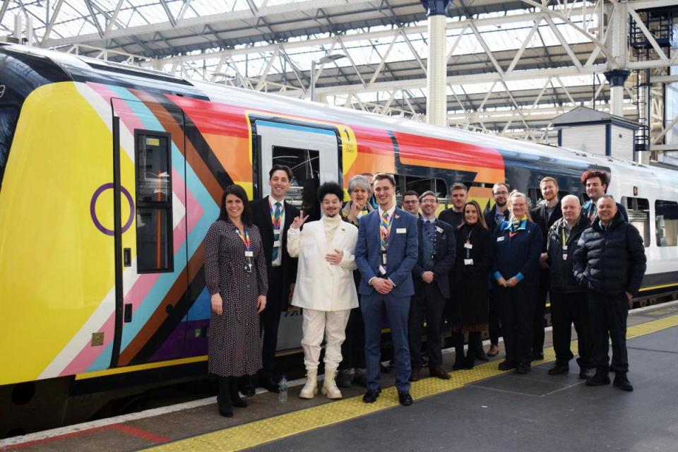 Intersex-inclusive pride train unveiled in Bournemouth. <i>(Image: SWR)</i>