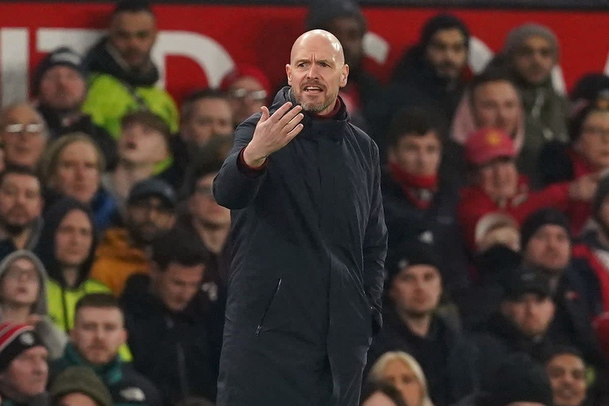 Manchester United manager Erik ten Hag saw his side make FA Cup progress (Martin Rickett/PA) (PA Wire)