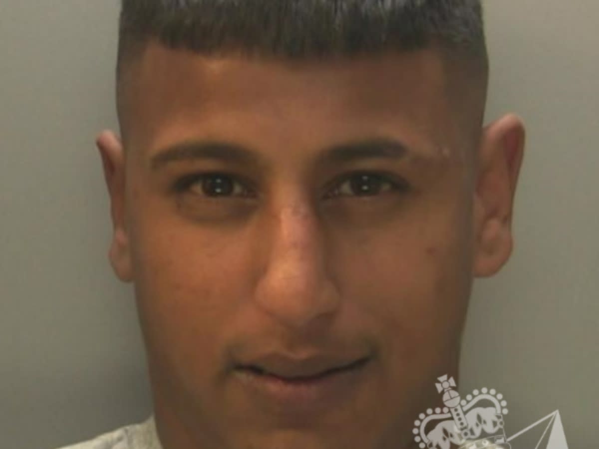 Saif Hussain, 27, was arrested after the girl hid upstairs and called the police. (Gwent Police)