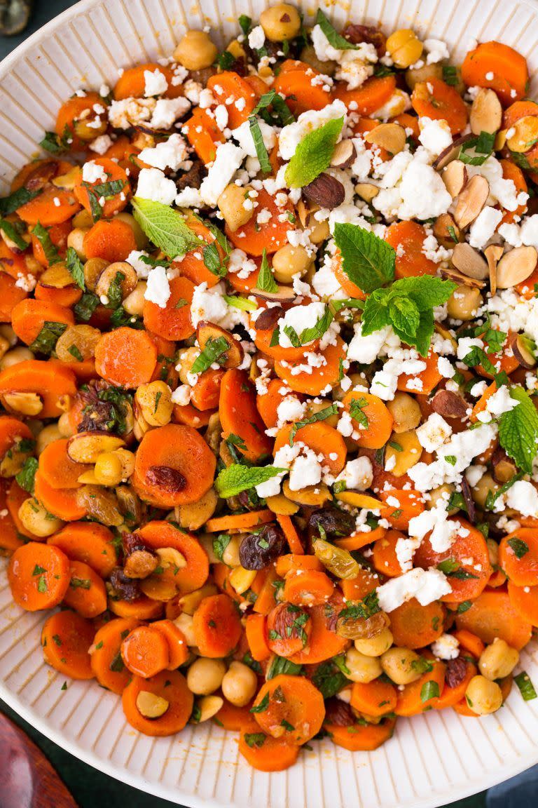 carrot recipes salad chick peas