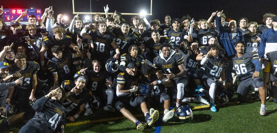 Toms River North football defeats  Kingsway in  Sectional Championship game in Toms River on November 11, 2022. 