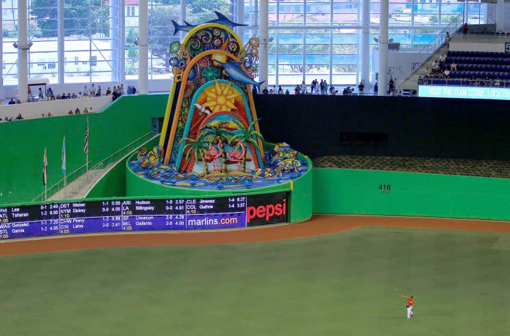 Can you really put a price on the Marlins' dinger machine? (Getty Images/Mike Ehrmann)