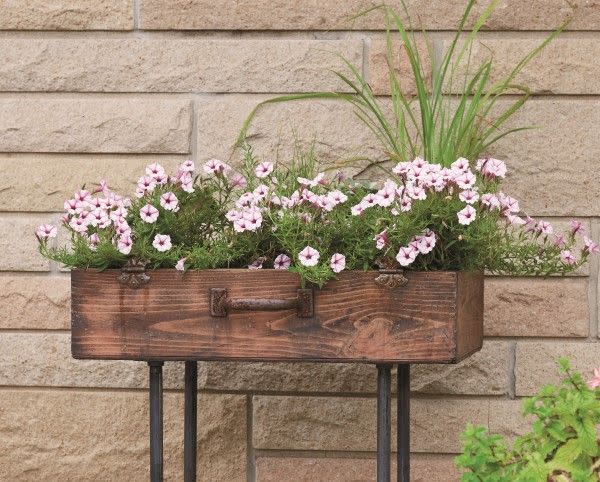 raised bed ideas suitcase planter