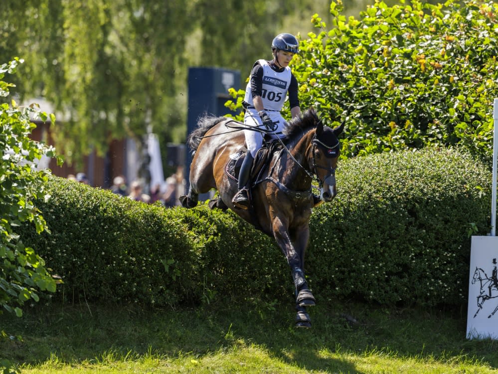 Nur Platz fünf in Luhmühlen: Julia Krajewski und Nickel (IMAGO/Stefan Lafrentz)