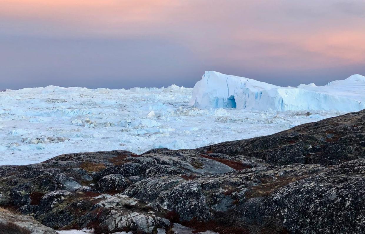 <span class="caption">As Greenland's glaciers retreat, they are losing ice at a faster and faster rate. </span> <span class="attribution"><span class="source">Michalea King</span>, <a class="link " href="http://creativecommons.org/licenses/by-nd/4.0/" rel="nofollow noopener" target="_blank" data-ylk="slk:CC BY-ND;elm:context_link;itc:0;sec:content-canvas">CC BY-ND</a></span>