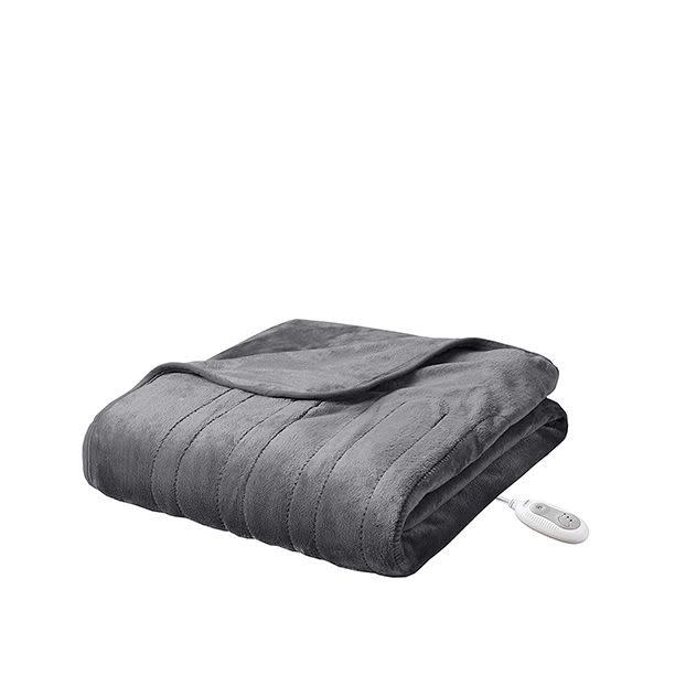 5) Heated Throw Blanket w/ Foot Pocket