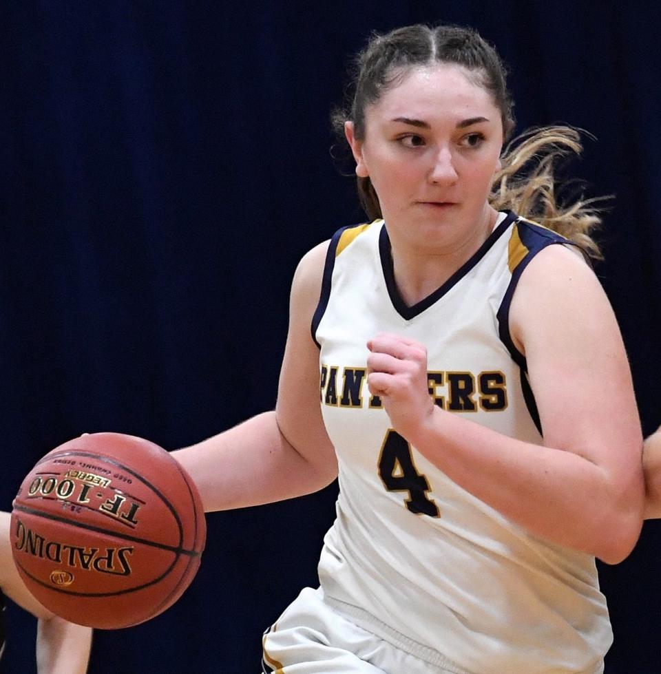 Shade senior Jenna Muha is a Class 1A first-team selection on the Pennsylvania Sports Writers All-State Girls' Basketball Team.