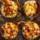 <p>These sweet and savory mini casseroles are ready in just an hour. Refrigerate or freeze the leftovers to enjoy later. <a href="https://www.eatingwell.com/recipe/264602/apple-bacon-and-sweet-potato-mini-casseroles/" rel="nofollow noopener" target="_blank" data-ylk="slk:View Recipe;elm:context_link;itc:0;sec:content-canvas" class="link ">View Recipe</a></p>