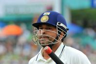 Indian Sachin Tendulkar walks back dejected after been caught out for 13 runs bowled by South African Lonwabo Tsotsobe and caught by Jacques Kallis on the first day of the second Test at Kingsmead Stadium in Durban on December 26, 2010. AFP PHOTO / ALEXANDER JOE (Photo credit should read ALEXANDER JOE/AFP/Getty Images)