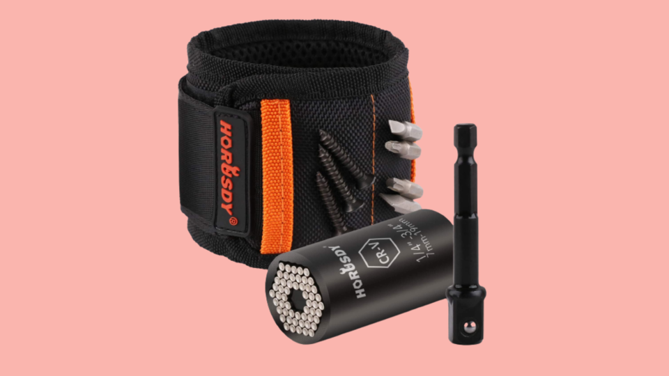 50 best gifts for men: Horusdy Magnetic Wristband & Universal Socket Grip